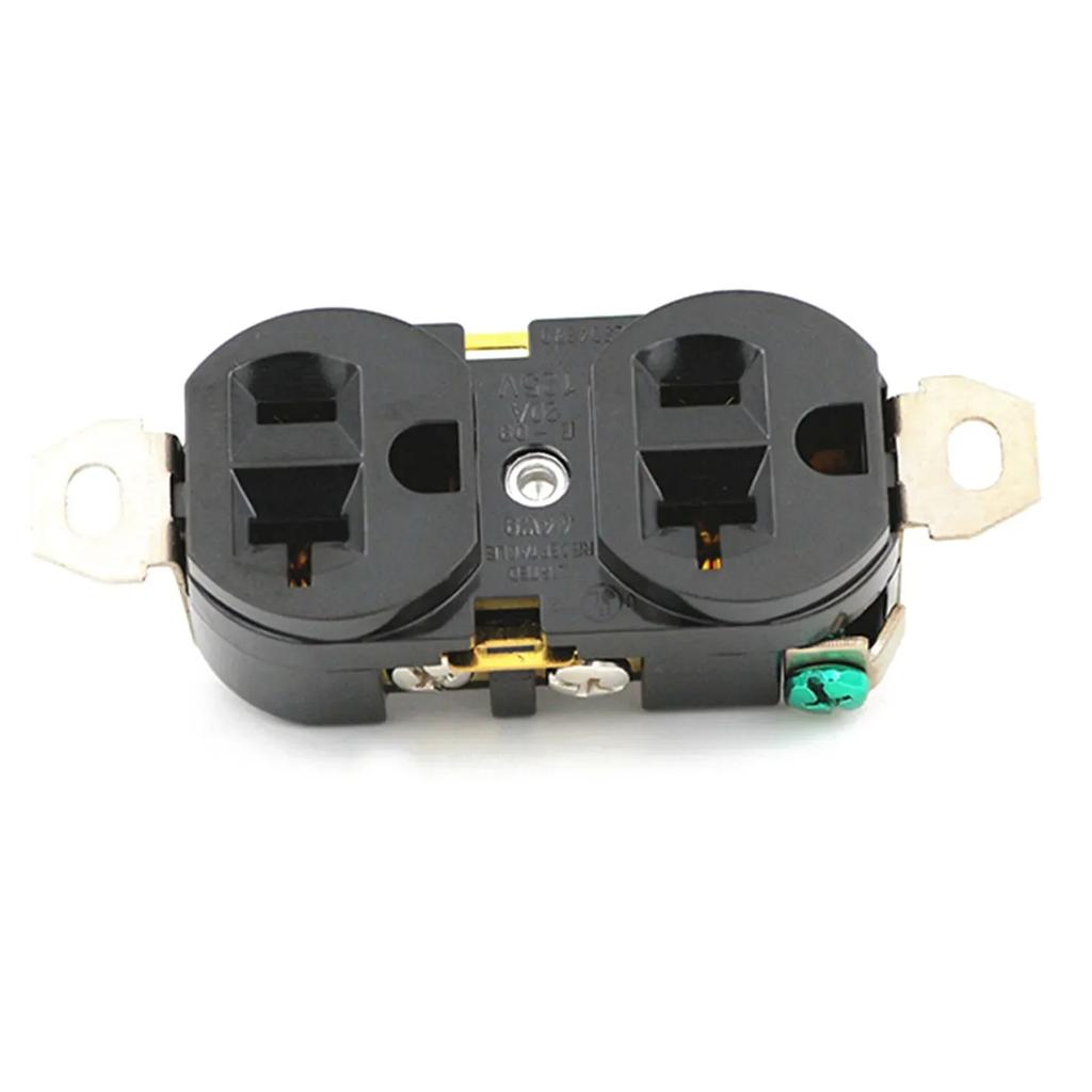 Double Industrial Plug Socket 20A 125V Double Industrial Plug For Commercial Industrial Locations E-09 Generator Socket