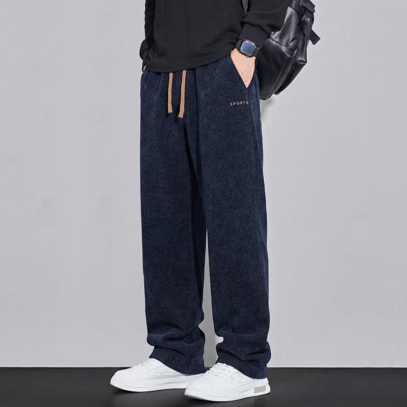 Plus-size Long Pants, Spring and Autumn Straight-leg Pants, Loose Casual Pants, Men's New Sports Pants