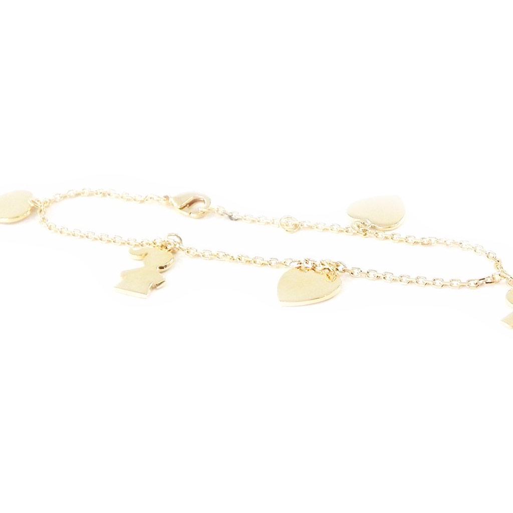Les Trésors De Lily [G0609] - Gold Plated Bracelet 'Pimprenelle' Gold - 12 Mm