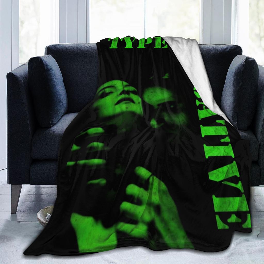 Type O Negative Rock Band Blanket Music Album Fuzzy Funny Breathable Throw Blanket for Bedroom Autumn/Winter Office
