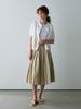 NOEUD String Pleats Skirt (Beige)
