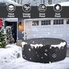 Hot Tub Cover Insulated Hot Tub Inflatable Round Cover Waterproof Winter Pool Protector for Hear Preservation Sun Protection Spa