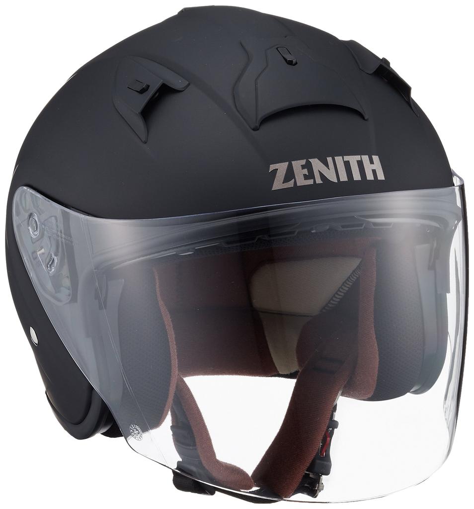 Yamaha Motor Fahrradhelm Jet ZENITH Sonnenblende Modell Gummiton Schwarz L Umfang YJ-14 90791-2281L (Kopf 58cm~59cm)