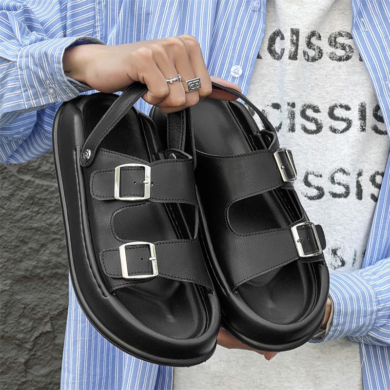 Fashion Comfortable Men's Sandals New Summer Beach Shoes Non-slip Soft Sole Outdoor Sandals Fashionable Casual Shoes Wading Aqua Flats
