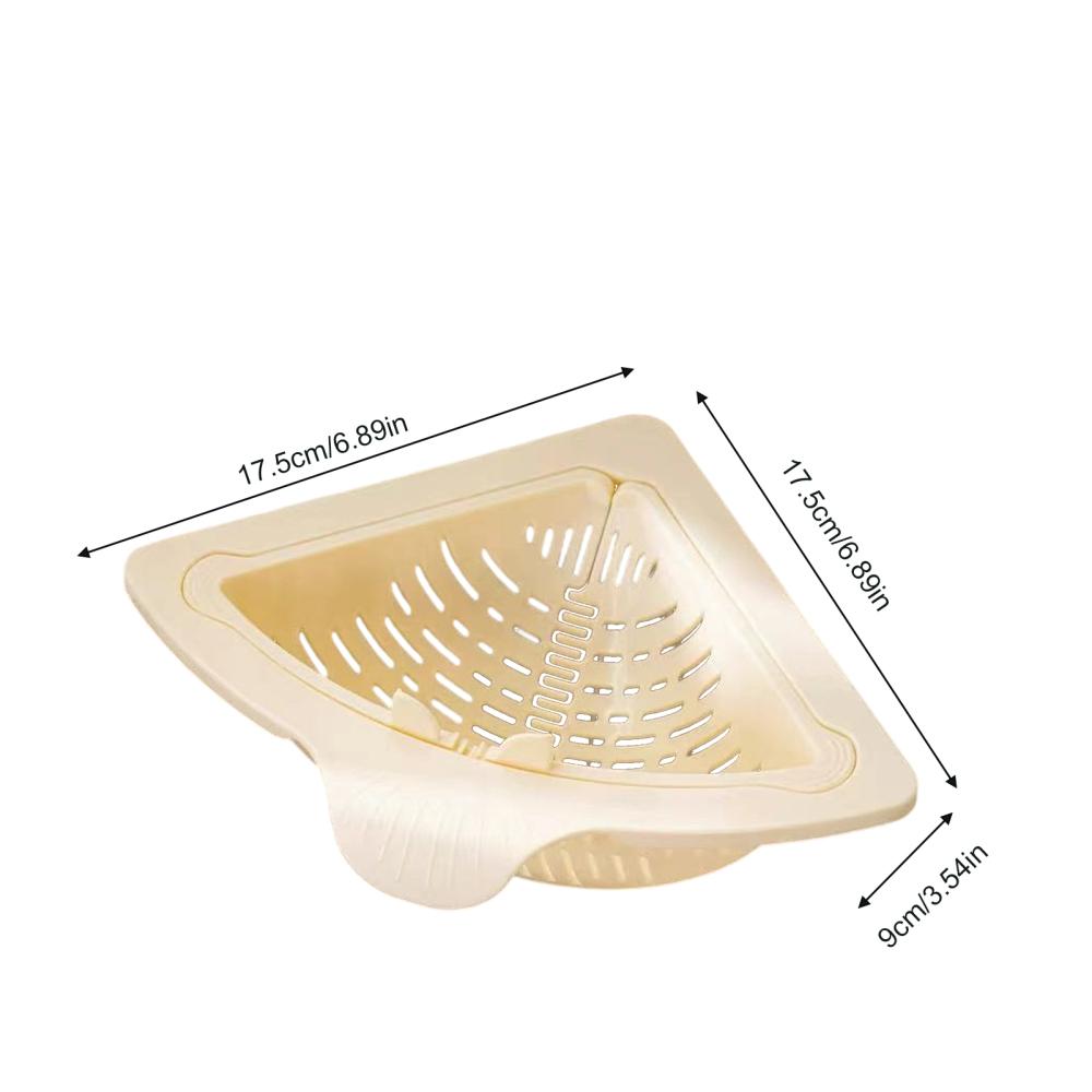 Magnetic Drainage & Filter Basket Sink Drain Basket Magnetic Sponge Holder Anti-Clog Corner Sink Strainer Kitchen Food Catcher
