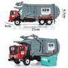 KDW 1:24 Garbage Truck Cleaning Vehicle Model Alloy Materials Handling Cleaning Dustcart Car Boys Game Toys for Kids Gift