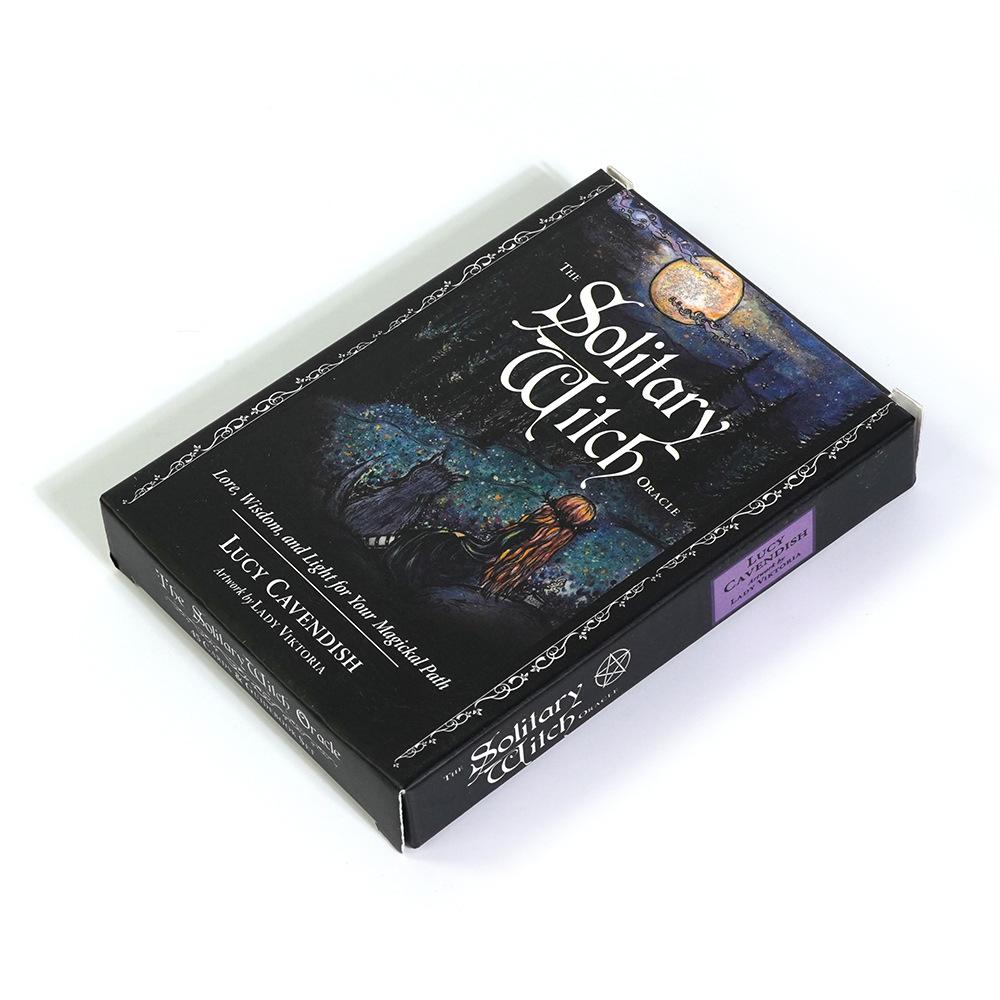 11 * 6,5 cm L'oracolo solitario della strega: Lore, saggezza e luce per il tuo percorso magico Carte da 45 pezzi