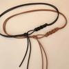 Long Length Waist Rope Belt Solid Color Body Chain Belt Rope Thin Belt  Dress Clothing Accessories