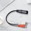 Audio Adapter Cable Plug And Play Stable Transmission Wide Applicable Anti-tensile Pressure Resistant 3pin XLR to 2 RCA Microphone