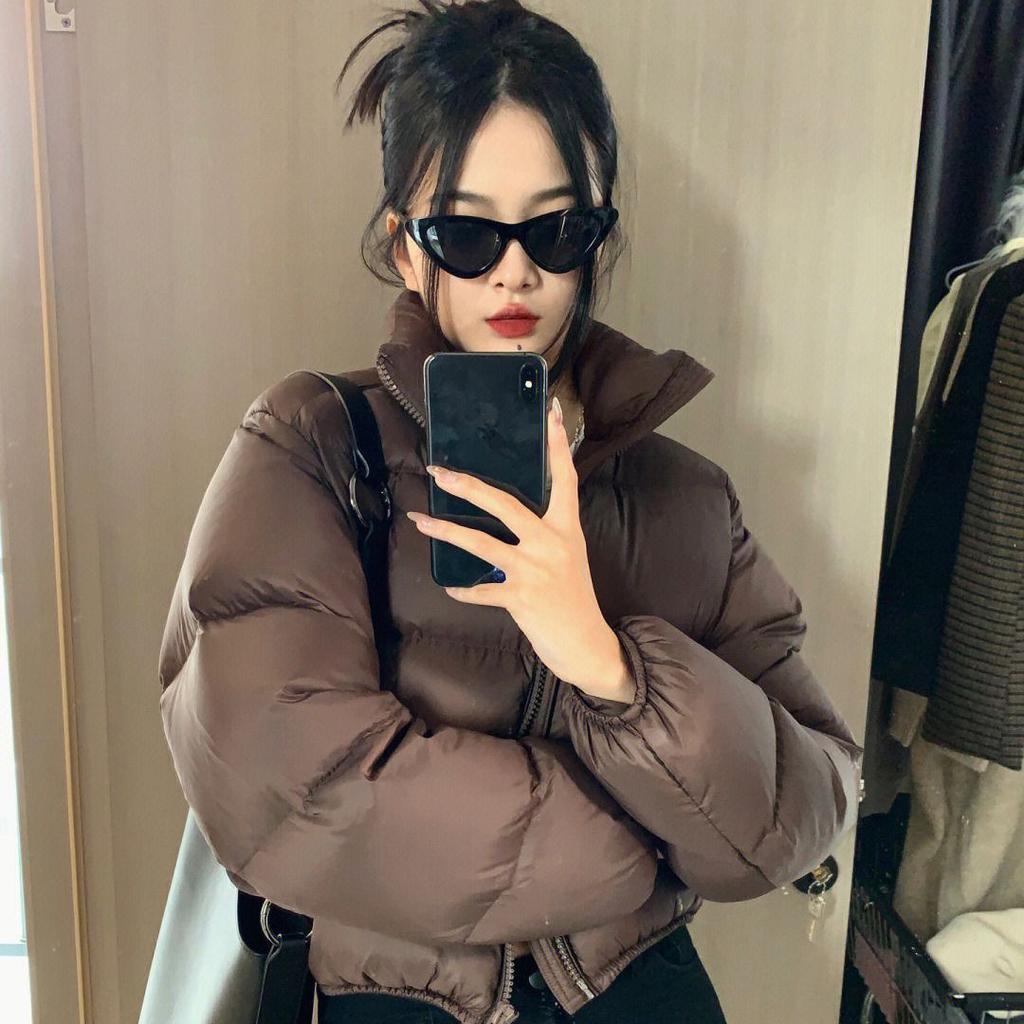 Down Cotton-padded Clothes for Women's Winter Short Cotton-padded Clothes, New Thickened Bread Clothes, Small Loose Cotton-padded Jackets.