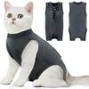 Katzen Genesungsanzug Weicher Katzen Operations-Genesungsanzug Katzen-Einteiler für Katzen nach der Operation, Kegel-E-Halsband-Alternative Leckschutz-Schutzanzug