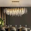Chrome Crystal Tree Branch Chandelier For Living Room Dining Room Foyer Nordic Lustre Grape Bunch Crystal Led Ceiling Chandelier