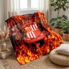 Sunderland Football Print Flannel Blanket, Soft Warm Lightweight Throw Blanket for Sofa Bed Camping