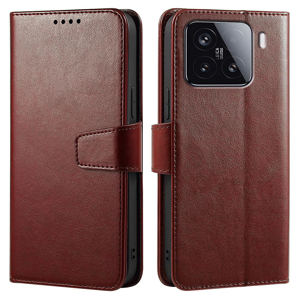 

Для Xiaomi 15 Чохол Підставка Тримач для карток Гаманець Шкіряний Чохол для телефону Brown