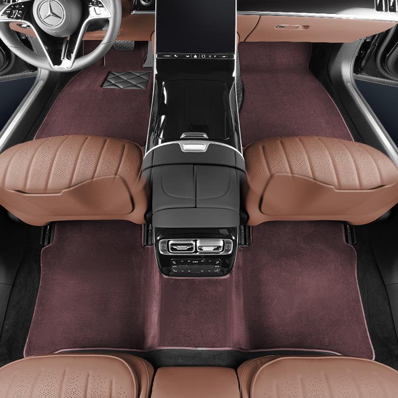 

Maybach S-Class S400L, Mercedes-Benz E300L, GLS Wool Floor Mats for Car Interiors 4/5 Seat Floor Mats