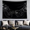 Black and White Love Hands Tapestry Space Stars Galaxy Tapestry Wall Hanging Romantic Art Home Decor for Bedroom Living Room