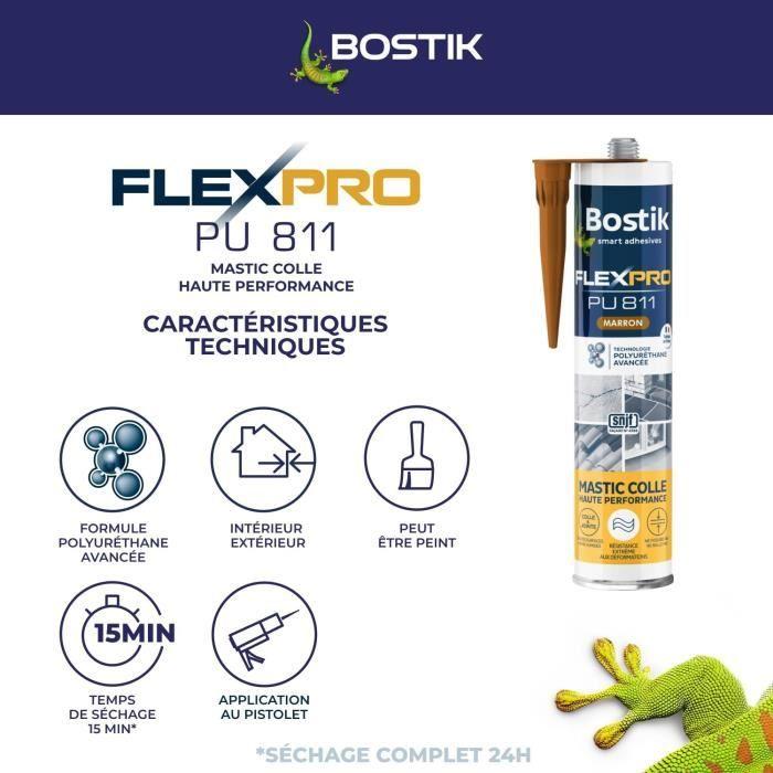 Mastic Colle - BOSTIK - PU811 - 300 Ml - Haute Performance - Faible En Isocyanate