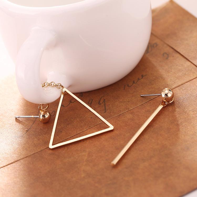 Korean version of geometric elements, star hollow shape AB earrings, stud earrings, earclips, fake stud earrings, long earrings.