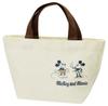 Skater Canvas Lunch Tote Bag Mickey Mouse Minnie Mouse Badge Collection YEB2 (No Zipper) &