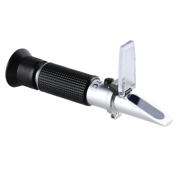Handheld Wine Refractometer Alcohol Tester: 0-25% Sugar, 0-40% Saccharometer.