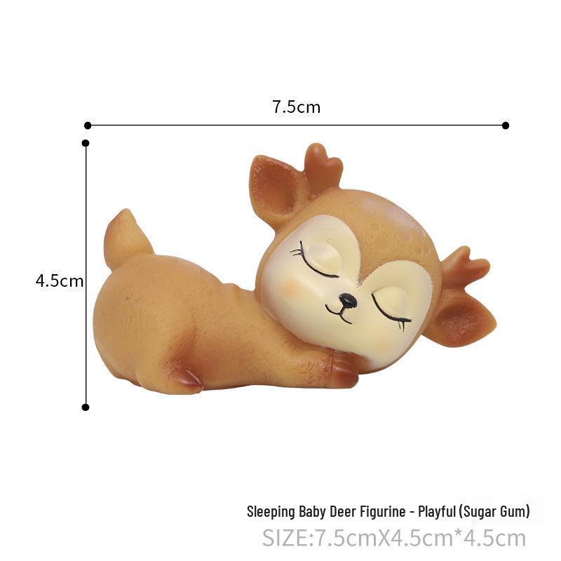 

Креативные мультяшные фигурки оленят для украшения дома, автомобиля и торта