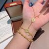 Double-sided Diamond-encrusted Ruyi Auspicious Necklace Bracelet Retro New Chinoiserie Jewelry Suit