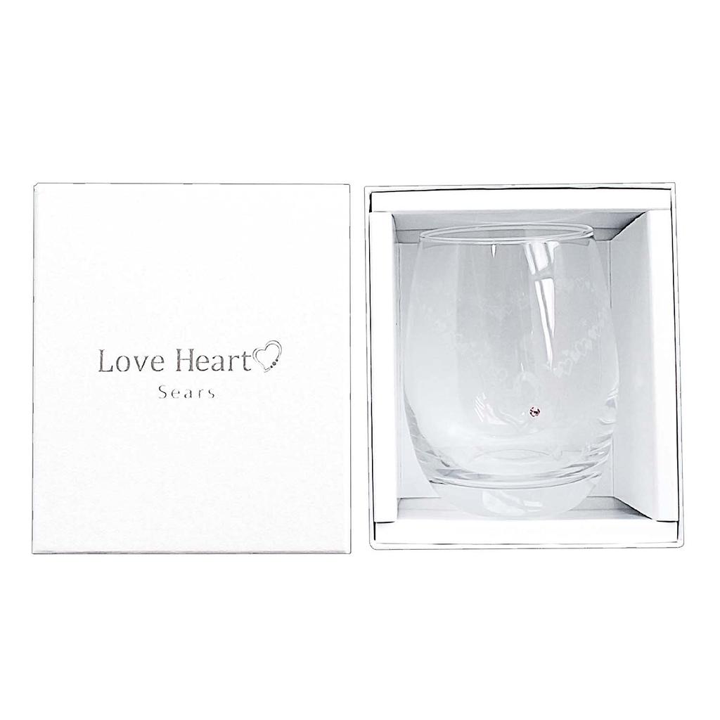 Sears Color Changing Glass Tumbler Birthstone Color Crystal July Ruby Teddy Bear Plush Pink Teddy [Sears] sh84-0001-tdt-01-p-07
