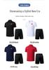 Men's Chinese Style Sportswear Set: Summer Quick-Dry Lapel Polo Shirt & Shorts