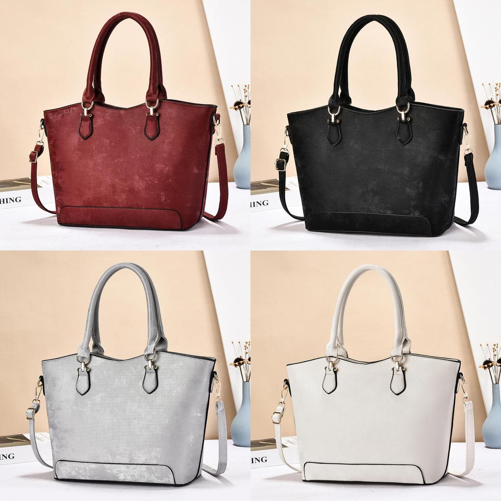 Classic Pu Tote Bag With Inner Pockets For Daily Use