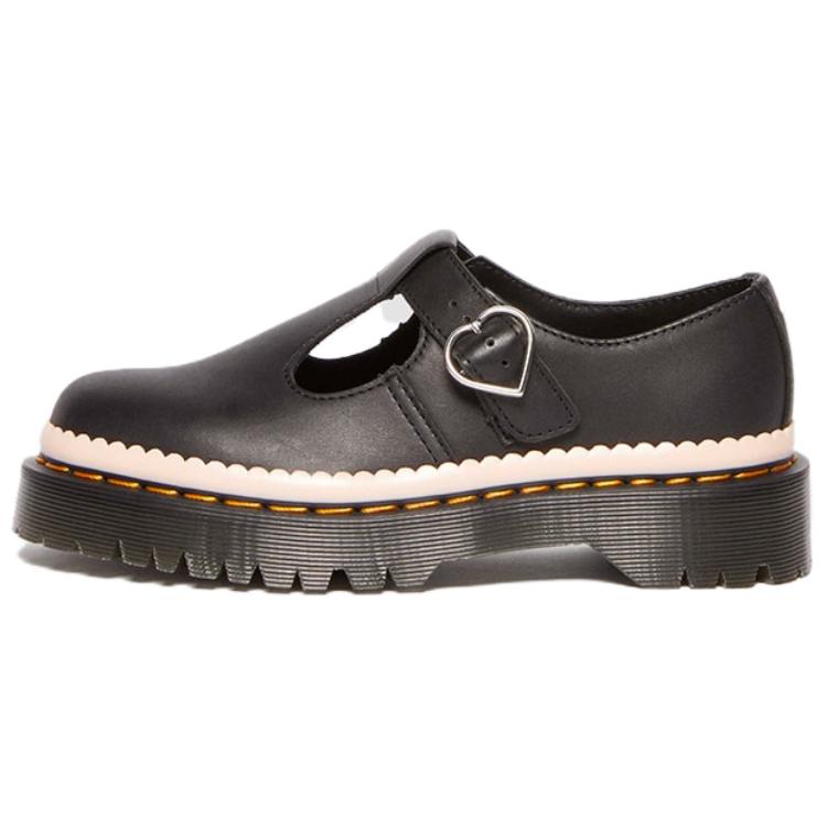 Dr. Martens 1460 Polley Bex Leather Comfortable Simple Casual Shoes Women Shoes Black Pink 40596001
