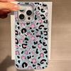 For iPhone 16 15 14 13 12 7 8 Plus Pro Max 16e 11 SE 2020 XS XR 5G Phone Case Fashion Korean Cute Leopard Print Vortex Pattern