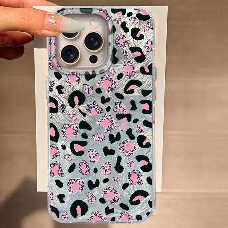 

For iPhone 16 15 14 13 12 7 8 Plus Pro Max 16e 11 SE 2020 XS XR 5G Phone Case Fashion Korean Cute Leopard Print Vortex Pattern iPhone 14 Pro Max
