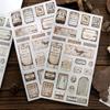 Lost Letter Series: Retro Dual Material Number Labels for DIY Journal Decoration