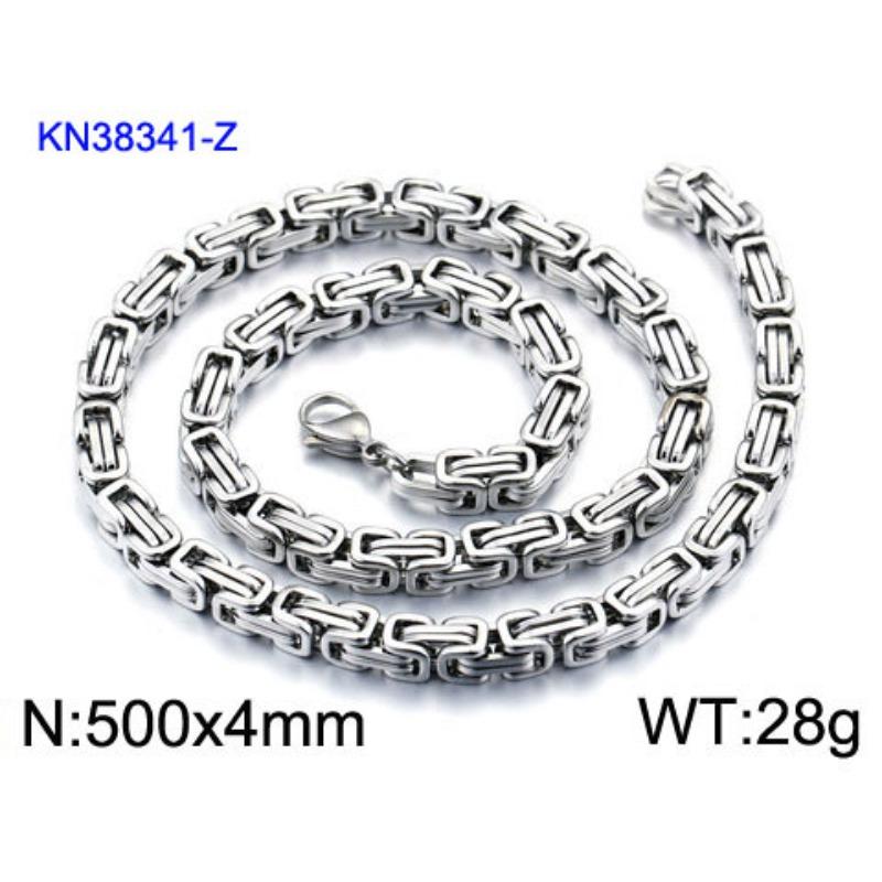 Властный Император Цепь Титановая Сталь Цепь Ювелирное Ожерелье Мужская Ручная Работа Цепь Несколько Размеров Узел Цепь Изделие Ювелирное 18cm