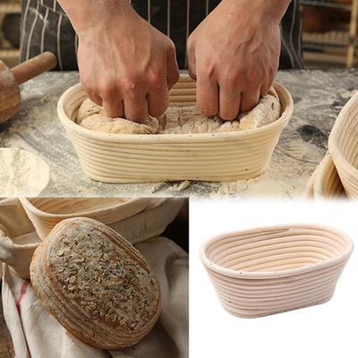 Ekmek Fermantasyonu El Yapımı Banneton Brotform Hasır Rattan Sepet Astar Sepetleri Hamur Yükselen