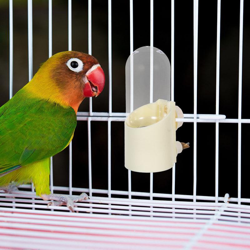 Automatic Hanging Bird Water Feeder Ultra Quiet No Drip Water Dispenser for Parakeet Cockatiel Lovebird Finch Parrot Cage