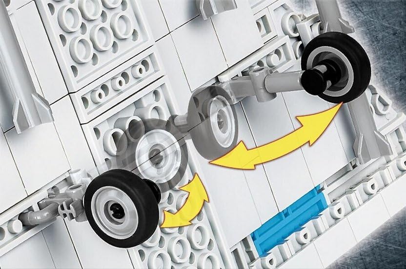 COBI Kocky Francouzské vojenské letadlo Mirage 2000 148 400 dílů Kompatibilní s Lego [VYROBENO V EU] 5801
