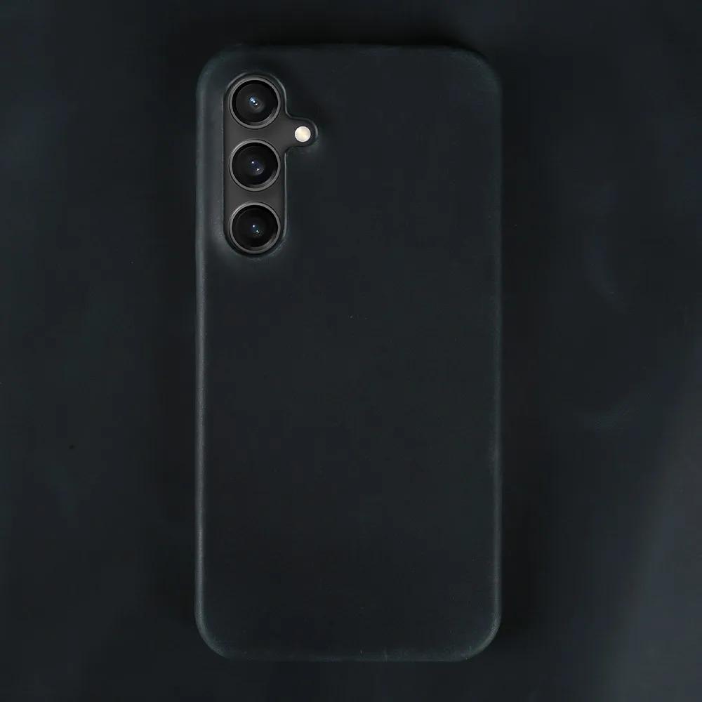 Per SAMSUNG S23 FE CUSTODIA Texture Pelle Vera Cavallo Pazzo S24 S20Ultra S22 S21FE Copri Telefono Capa Guscio Protettivo Retro