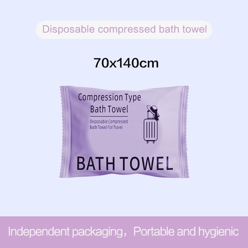 Portable Disposable Compressed Towel - Thickened Facial Cleansing & Bath Towel with Individual Packaging