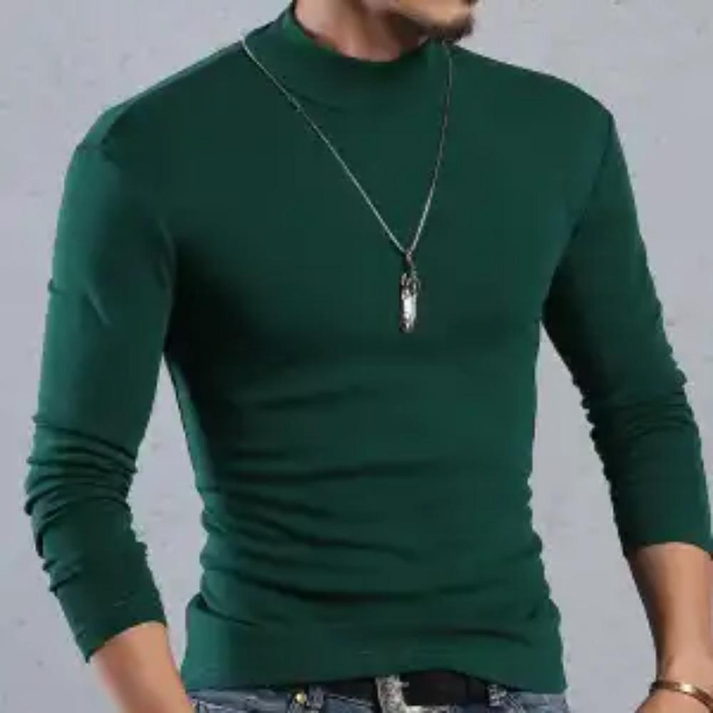 Handsome Spring Autumn Thin Round Neck T-Shirts Simplicity Solid Color Pullovers Fashion Man Casual Classic Men's Clothing 2023