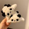 Cute Large Plush Panda Hair Clip for Women - Claw Clip Style for Autumn & Winter
