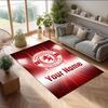 Middlesbrough FC Printed Crystal Velvet Rug Non‑Slip Crystal Velvet Carpet For Sofa Bedroom Indoor Home Decoration