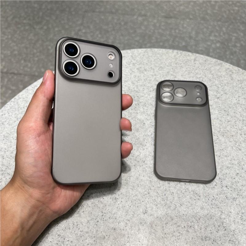 Luxury Ultra Thin 0.3MM PP Case for iPhone 17 Air 16 15 14 Plus 13 12 Pro Max Hard Clear Translucent Camera Protection Cover