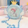 Kids' Handmade Cream PVC Crossbody Bag with Mirror Accessory