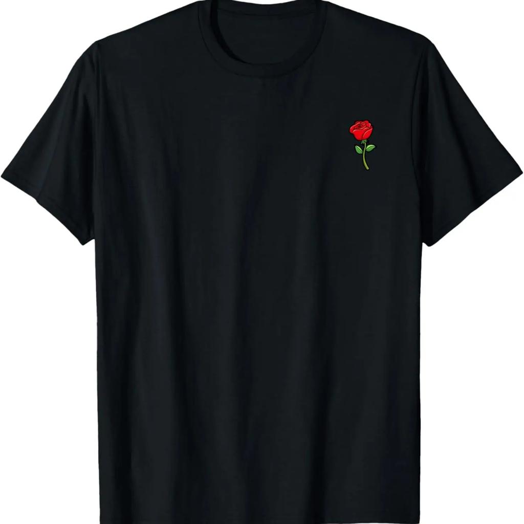 Rose Blume Tasche Ecke Trendig Niedlich T-Shirt