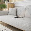 Sofa Cushion Four Seasons Universal Non-Slip Fabric Pure Cotton Simple Modern Seat Cushion Cotton Solid Wood Sofa Cover Towel Cover Cloth
