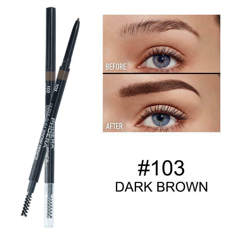 Double Ended Eyebrow Pencil Ultra Thin Lasting Waterproof Eyebrow Pen
