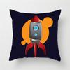 Cartoon Astronaut Rocket Spaceship Sofa Home Bedroom Decoration Pillowcase Kids Room Space Theme Cushion Cover