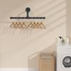 Sturdy Metal Wall Mounted Clothes Rack Easy Install Vertical Storage For Coat Accessories