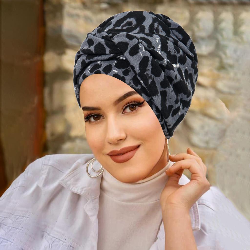 Fashion Turban Headscarf For Women With Floral Print Summer Autumn Winter Accessories